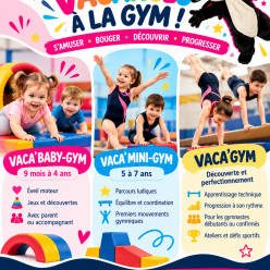 Les vacances à la gym avec la Flèche Gymnique Guilérienne !